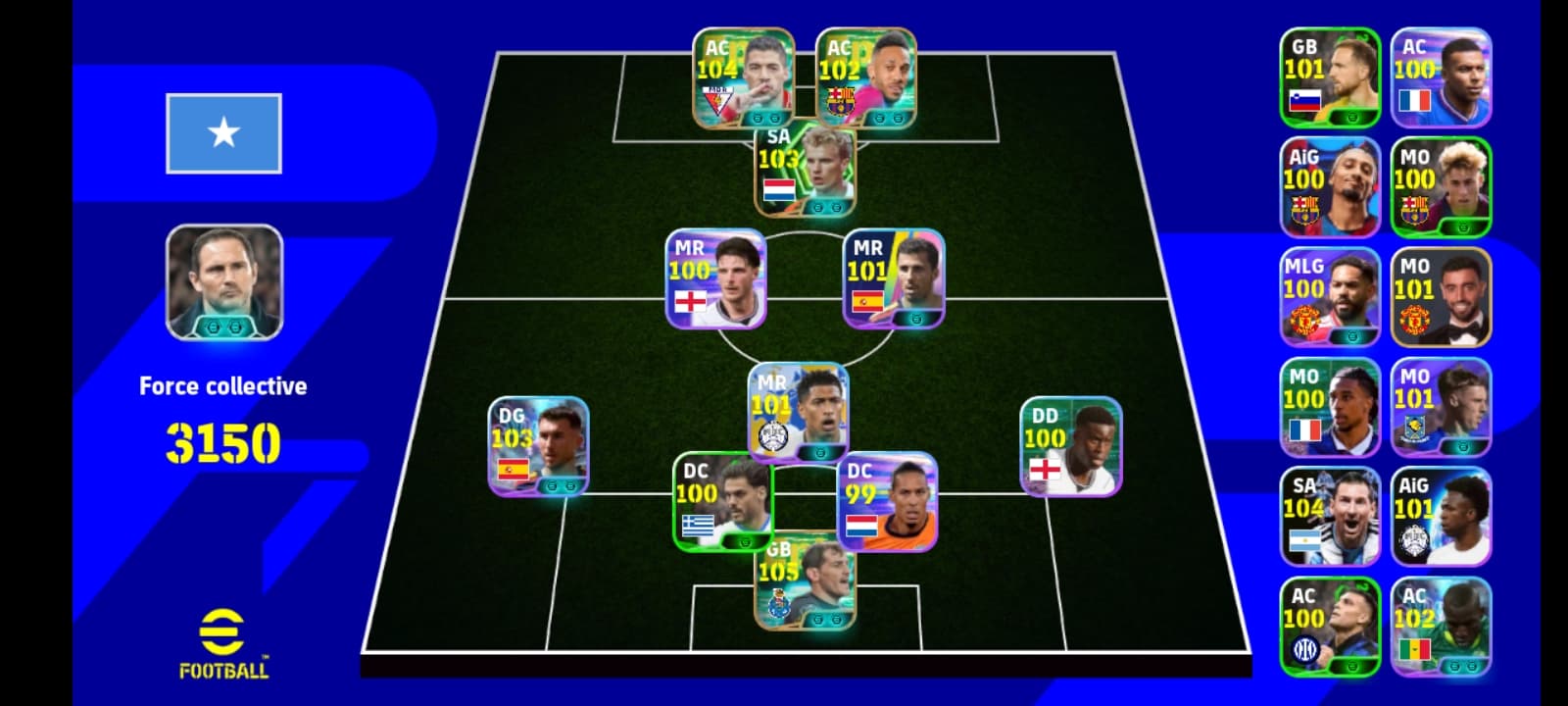 Je vend mon compte efootball d'un prix moins chère